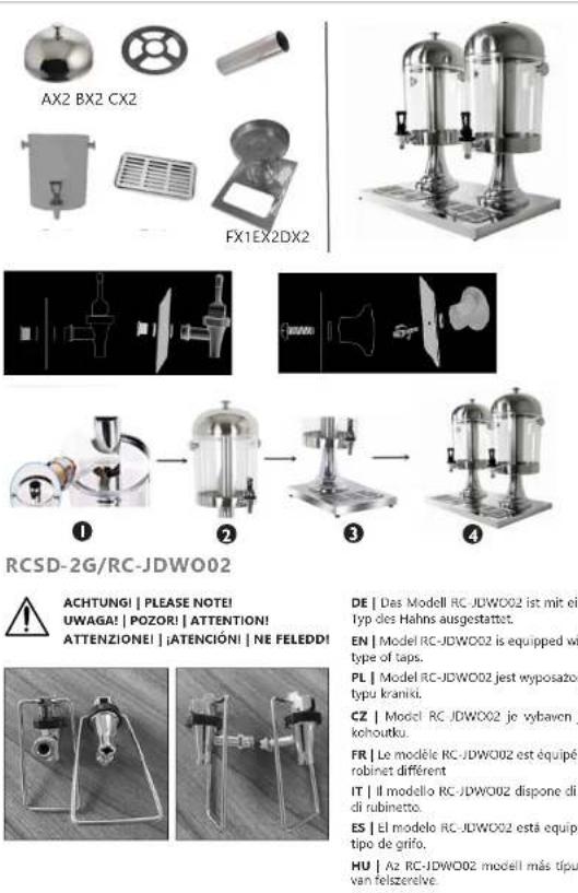 Royal Catering RCSD-2G - JUICE DISPENSER - 8