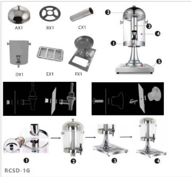 Royal Catering RCSD-2G - JUICE DISPENSER - 4