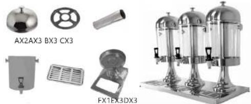 Royal Catering RCSD-3G - JUICE DISPENSER - 9