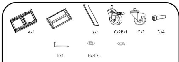 Ax1 Ex1 Fx1 Cx2Bx1 Gx2 Dx4 Ex1 Hx4Jx4