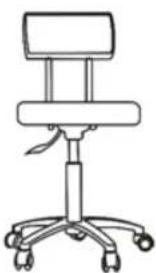 Physa TERNI WHITE - SADDLE/WORK STOOL - 13