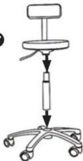 Physa TERNI WHITE - SADDLE/WORK STOOL - 20