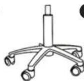 Physa TERNI WHITE - SADDLE/WORK STOOL - 8