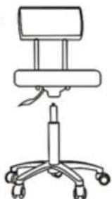 Physa TERNI WHITE - SADDLE/WORK STOOL - 12