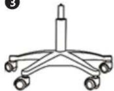 Physa TERNI WHITE - SADDLE/WORK STOOL - 24