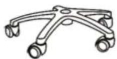 Physa TERNI WHITE - SADDLE/WORK STOOL - 27