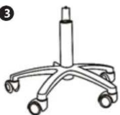Physa TERNI WHITE - SADDLE/WORK STOOL - 29