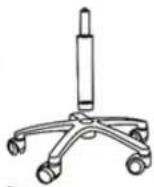 Physa TERNI WHITE - SADDLE/WORK STOOL - 7