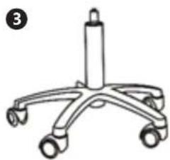 Physa TERNI WHITE - SADDLE/WORK STOOL - 3
