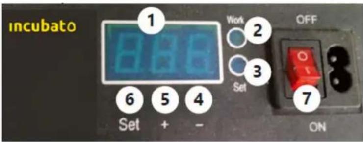 incubato IN-32DDI - PANOUL DE CONTROL - 1