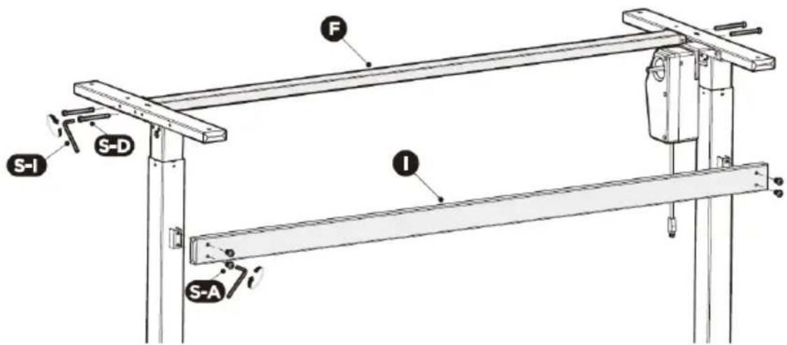 Fromm & Starck STAR_DESK_22 - PASSO 2: Fissaggio delle traverse - 1