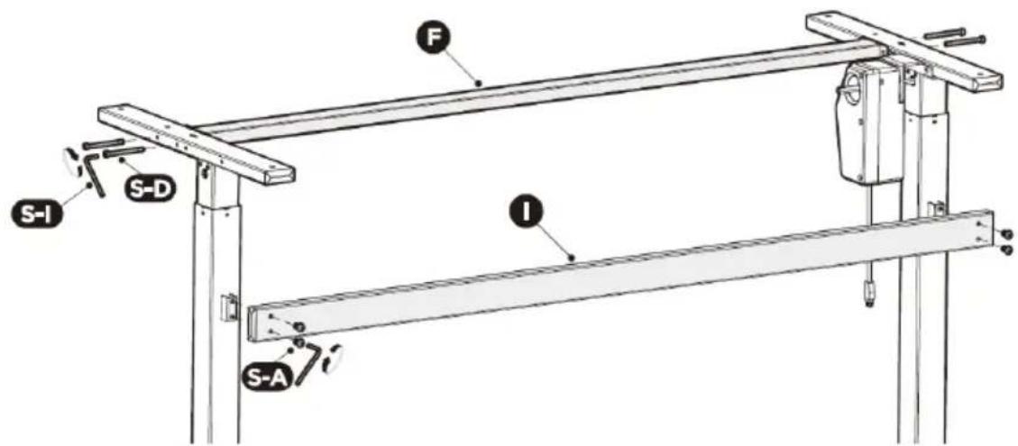 Fromm & Starck STAR_DESK_22 - PASO 2: Fijación de los travesaños - 1