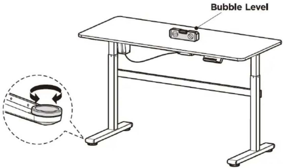 Fromm & Starck STAR_DESK_22 - PASSO 7: Livellamento della scrivania - 1