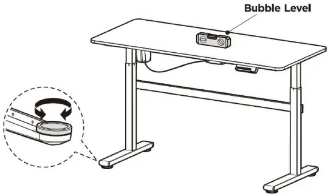 Fromm & Starck STAR_DESK_22 - KROK: Vyrovnání stolu do vodorovné polohy - 1