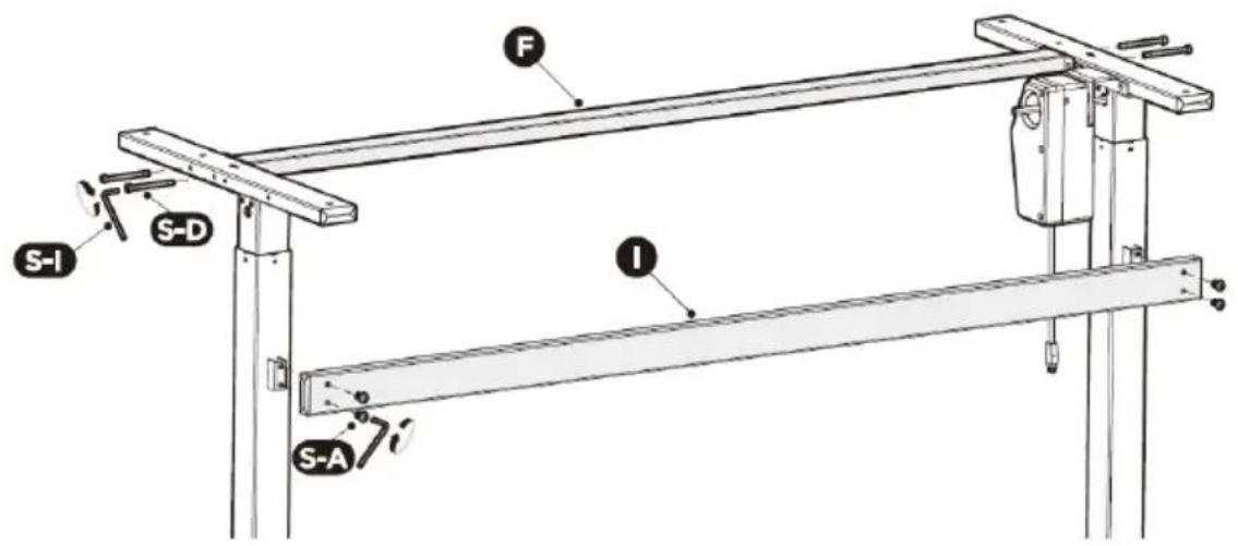 Fromm & Starck STAR_DESK_22 - SCHRITT 2: Befestigung der Querstücke - 1