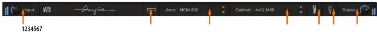 Input 1234567 Ampine Amp: MCM 800 Cabinet: 4x12 M65 Output