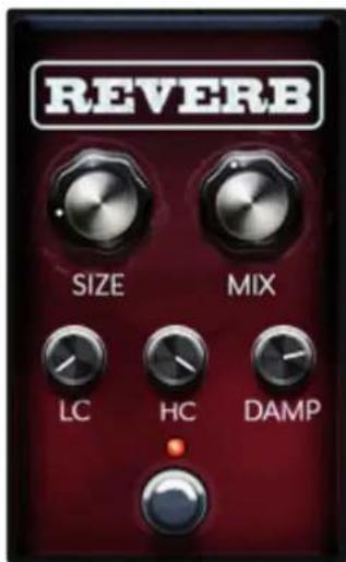REVERB SIZE MIX LC HC DAMP