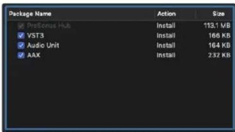 Package Name Action Size PreBonus Hub Install 113.1 MB VST3 Install 166 KB Audio Unit Install 164 KB AAX Install 232 KB