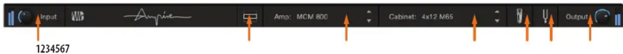 Input 1234567 Ampine Amp: MCM 800 Cabinet: 4x12 M65 Output