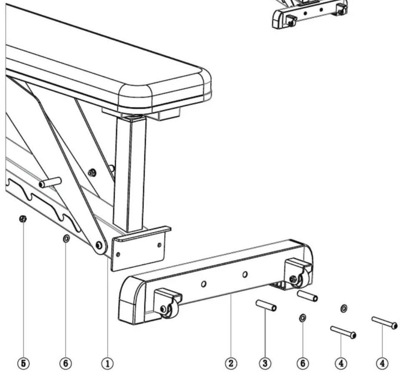 HMS Premium L1237 - Install Rear foot tube - 2