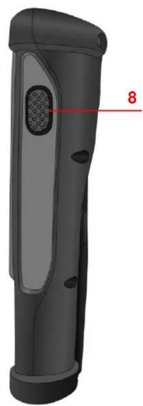 Unitech PA820 - PA820 Vordere und rechte Ansicht - 2