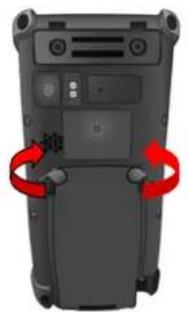 Unitech PA820 - 安裝電池 - 1