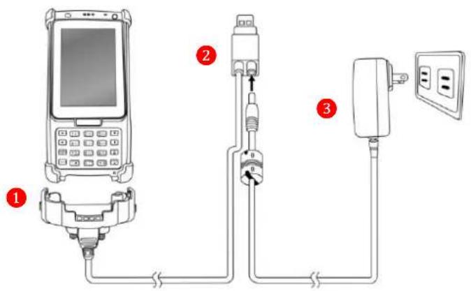 Unitech PA820 - 電池充電 - 1