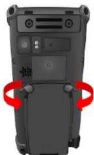 Unitech PA820 - 安裝電池 - 4