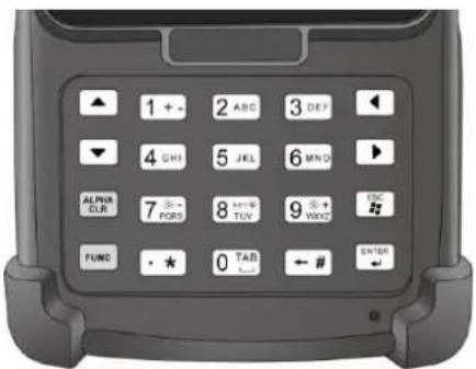 Unitech PA820 - 按键盘和功能按钮 - 1