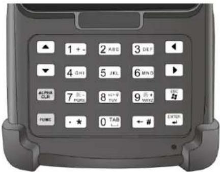 ▲ 1 + - 2 ABC 3 DEF ▼ 4 GHI 5 JKL 6 MAD ALPHA CUR 7 FOS 8 H+# TUV 9 # WAC FUNC · * 0 TAB ← # ENTER