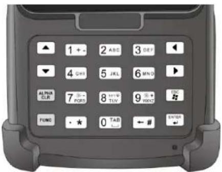 Unitech PA820 - 키패드 및 기능 단추 - 1