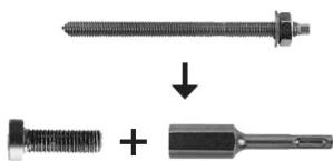 Fischer RSB 10 - B Installation in diamond-drilled hole - 6