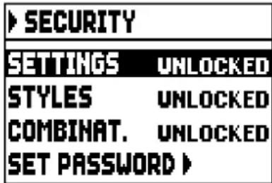 Viscount Cantorum Duo - BLOCCO DI SICUREZZA ALLE MODIFICHE (funzione SECURITY) - 1