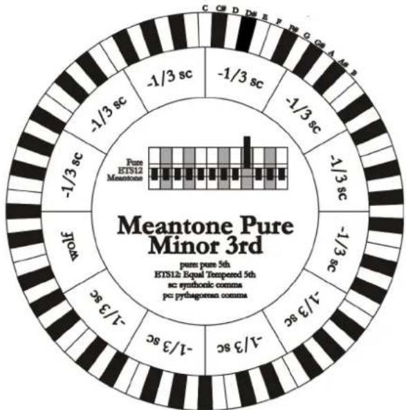 Viscount Cantorum Duo - MEANTONE PURE MINOR 3rd (MEANTONE 3M on display) - 1
