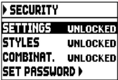 Viscount Cantorum Duo - SECURITY LOCK AGAINST UNWANTED CHANGES (SECURITY function) - 1