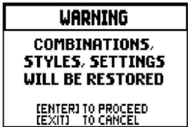 Viscount Cantorum Duo - RESTORING FACTORY SETTINGS (FACTORY SETTINGS function) - 2