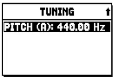 Viscount Unico 300 - TUNING THE INSTRUMENT (TUNING menu) - 2