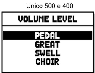 Viscount Unico 300 - REGOLAZIONE DEL VOLUME (funzione VOLUME LEVEL) - 1