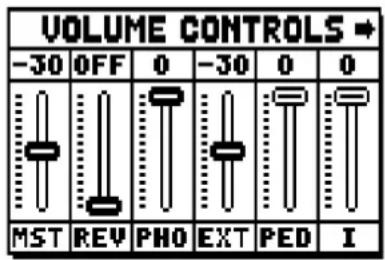 Viscount Unico 300 - SETTING THE VOLUMES (VOLUMES function) - 3