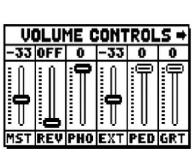 Viscount Unico 300 - REGOLAZIONE VOLUMI (funzione VOLUMES) - 1
