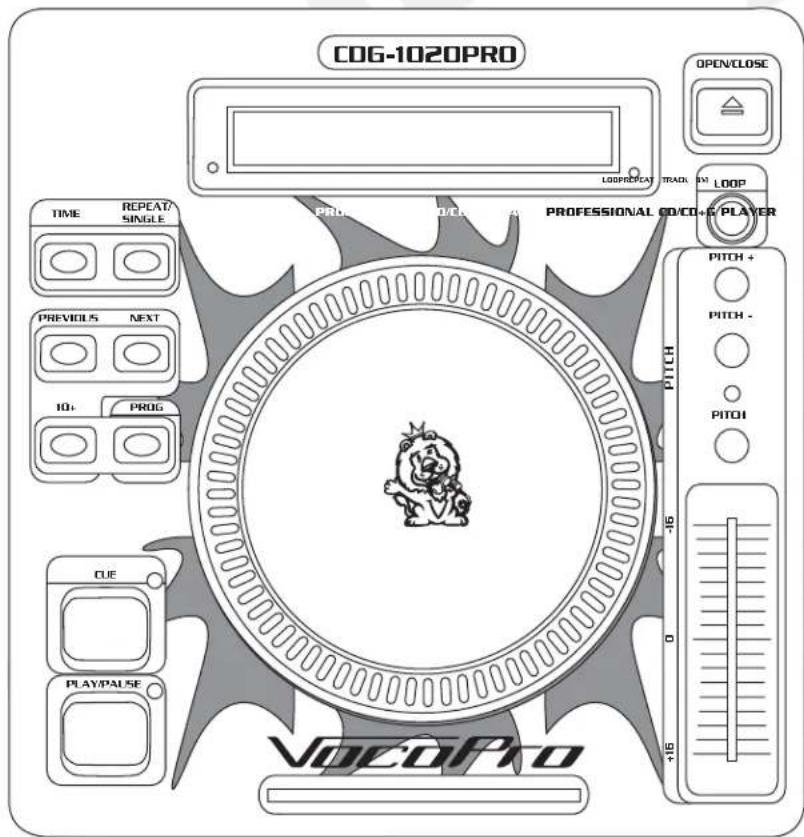 Vocopro CDG-1020 PRO - THE SINGER'S ULTIMATE CHOICE - 1