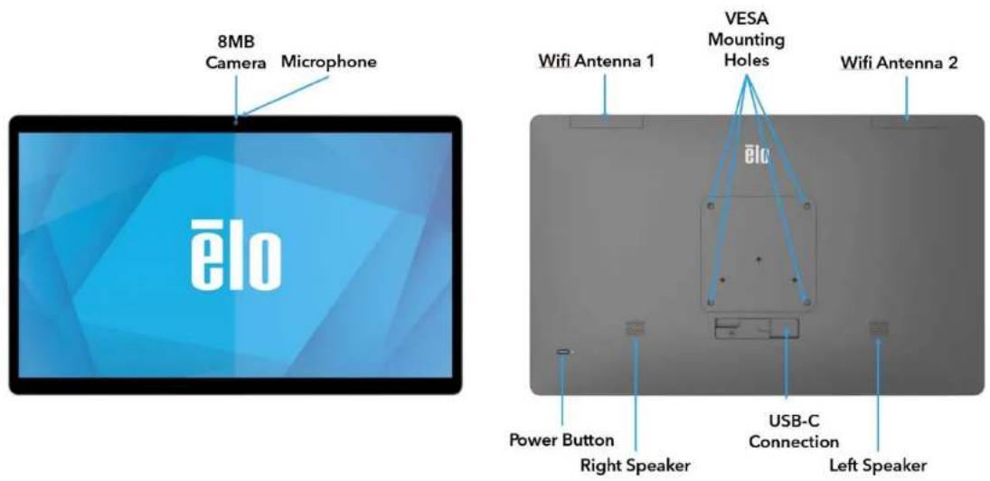 ELO E983676 - Intel を搭載した 1 シリーズ 3 スレートの機能の場所 - 1