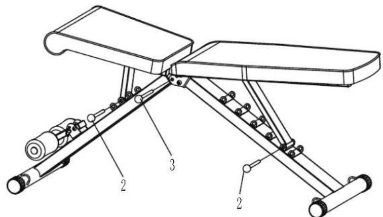 HMS Premium L1217 - STEP 1: UNFOLD THE WEIGHT BENCH - 1