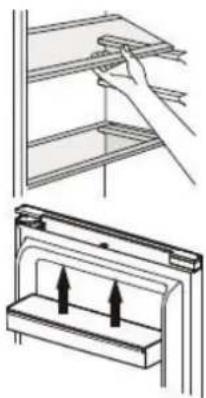 VEDETTE VIC175EN - Positioning the small door trays - 1