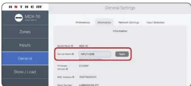 Anthem MDX-8 - CONFIGURATION DU MDX - 1
