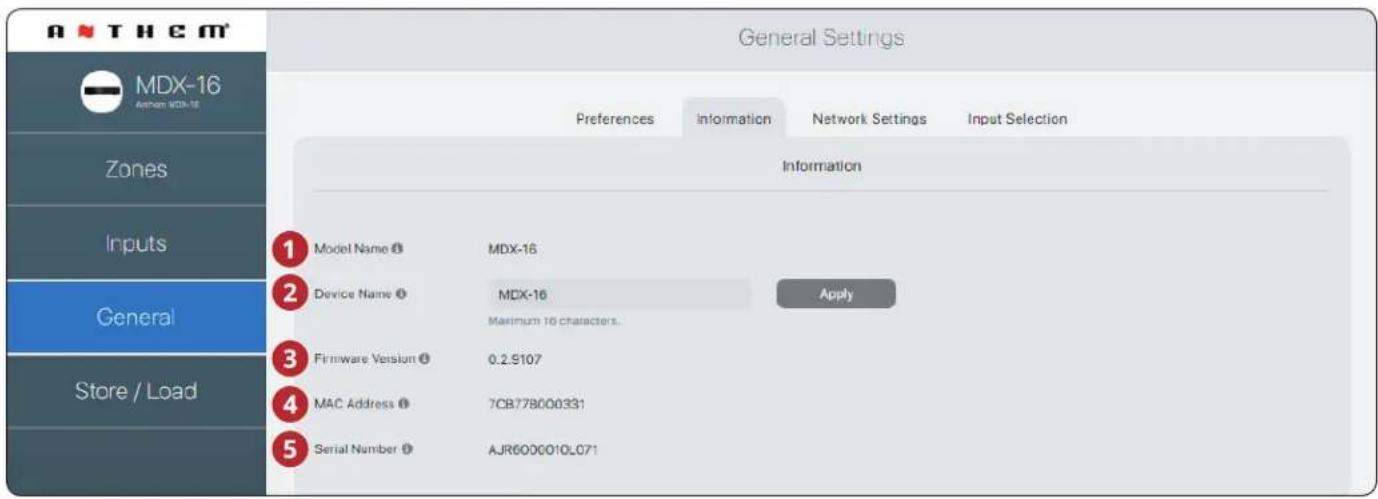 Anthem MDX-16 - GÉNÉRAL : INFORMATION - 1