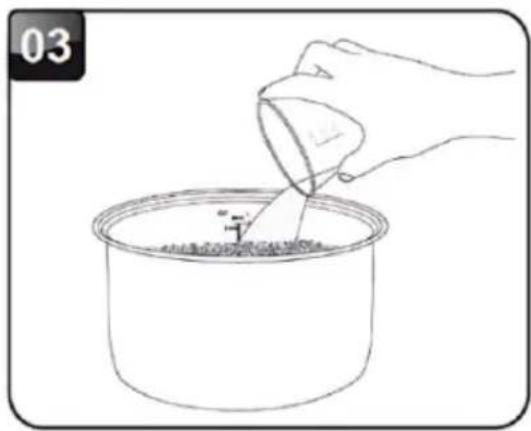 Brentwood RC-5116DS - USING THE WHITE OR BROWN RICE MODE - 3