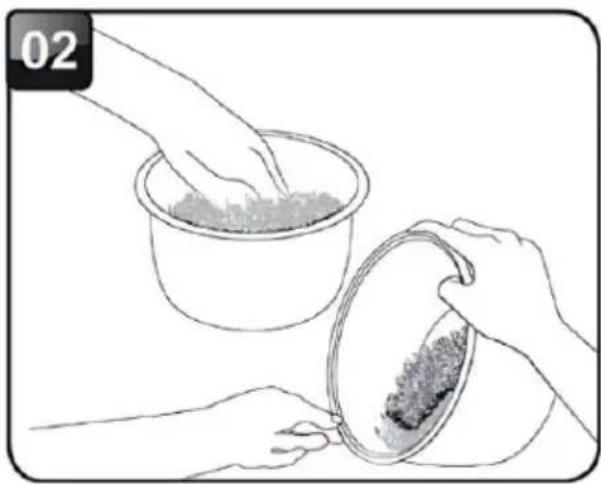 Brentwood RC-5116DS - USANDO EL MODO DE ARROZ BLANCO O INTEGRAL - 2