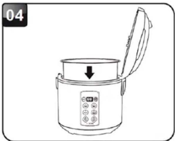 Brentwood RC-5116DS - USANDO EL MODO DE ARROZ BLANCO O INTEGRAL - 4