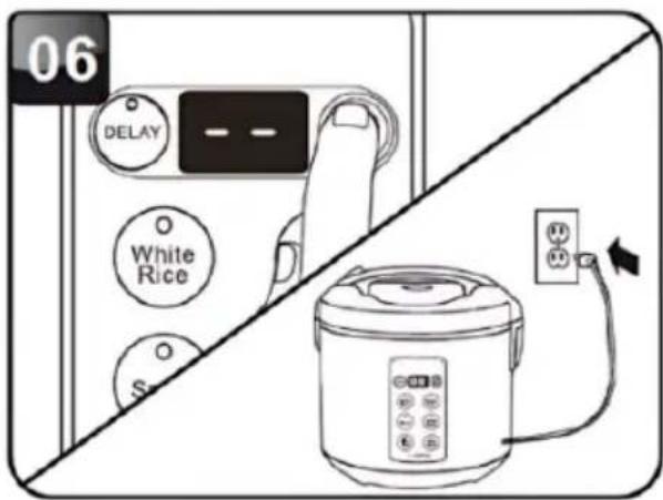 Brentwood RC-5116DS - USANDO EL MODO DE ARROZ BLANCO O INTEGRAL - 6